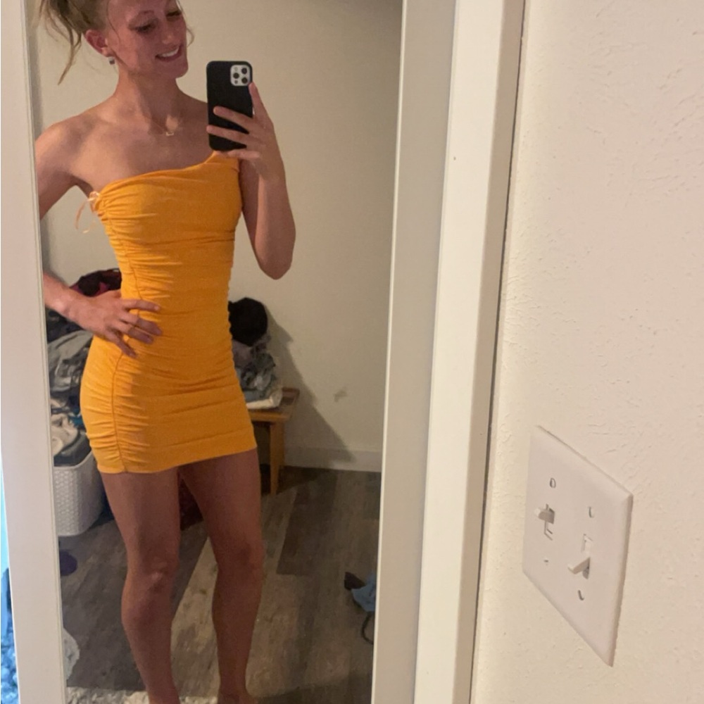 Princess Polly orange dress